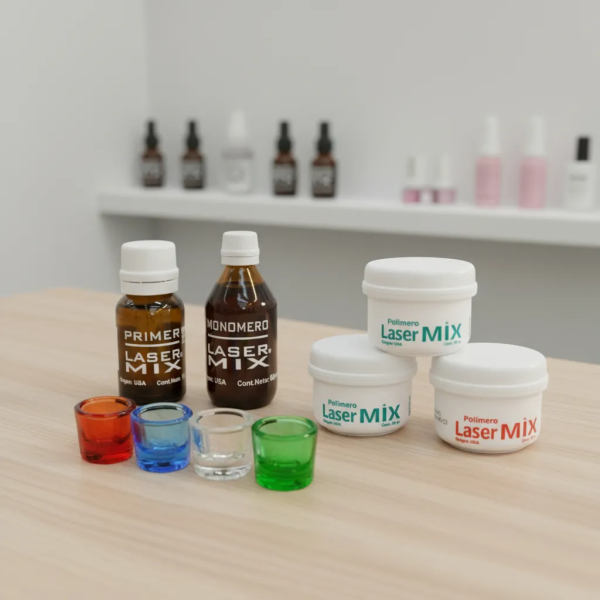 Combo Uñas: Polimero+monomero+vaso Dapen+primer