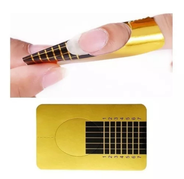 Moldes Para Uñas Esculpidas/Gelificadas Rollo x500