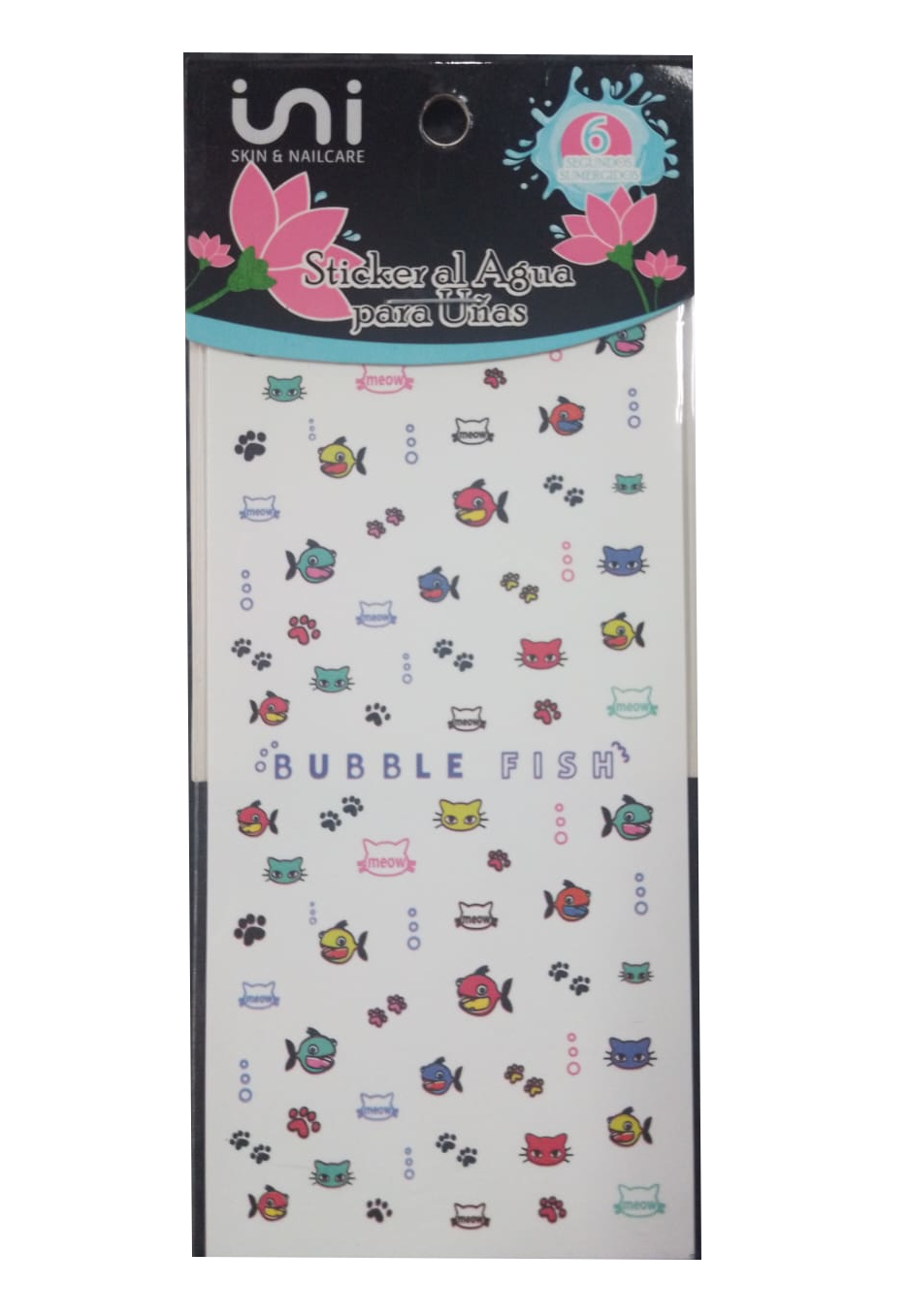 Sticker al Agua Bubble Fish