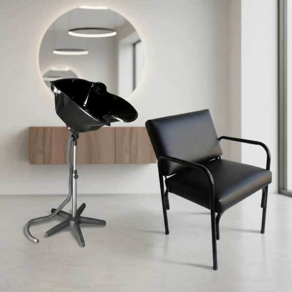 COMBO PELUQUERIA: Lavacabeza Portátil sin Depósito de Agua + Silla