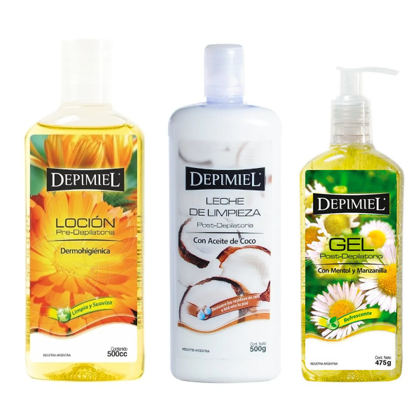 COMBO COMPLEMENTOS: Gel + Loción + Leche Depimiel