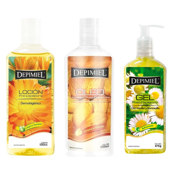 COMBO COMPLEMENTOS: Gel + Loción + Óleo Depimiel