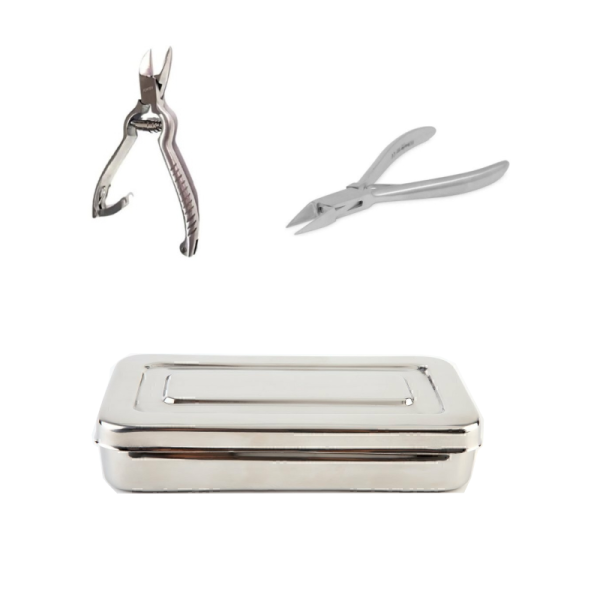 COMBO PODOLOGICO DE ACERO INOXIDABLE