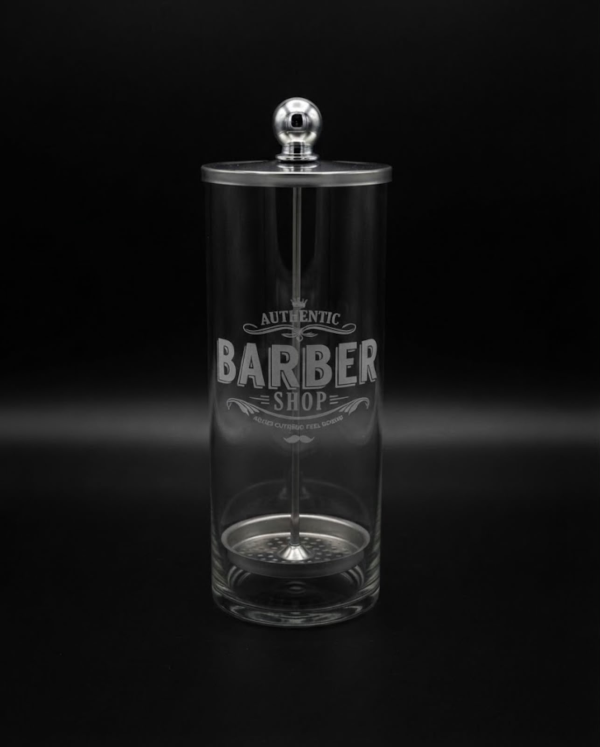 Jarra Sanitizante Bactericida Diseños Barberia